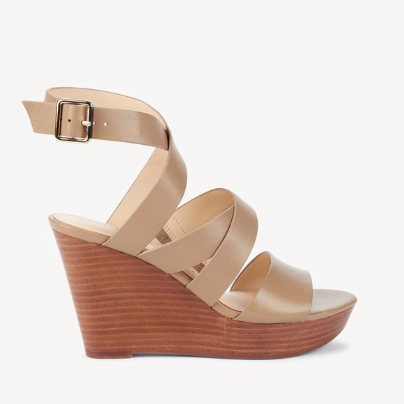 Sole Society Pippy Wedge Strappy Sandals 10 - Picture 2 of 9